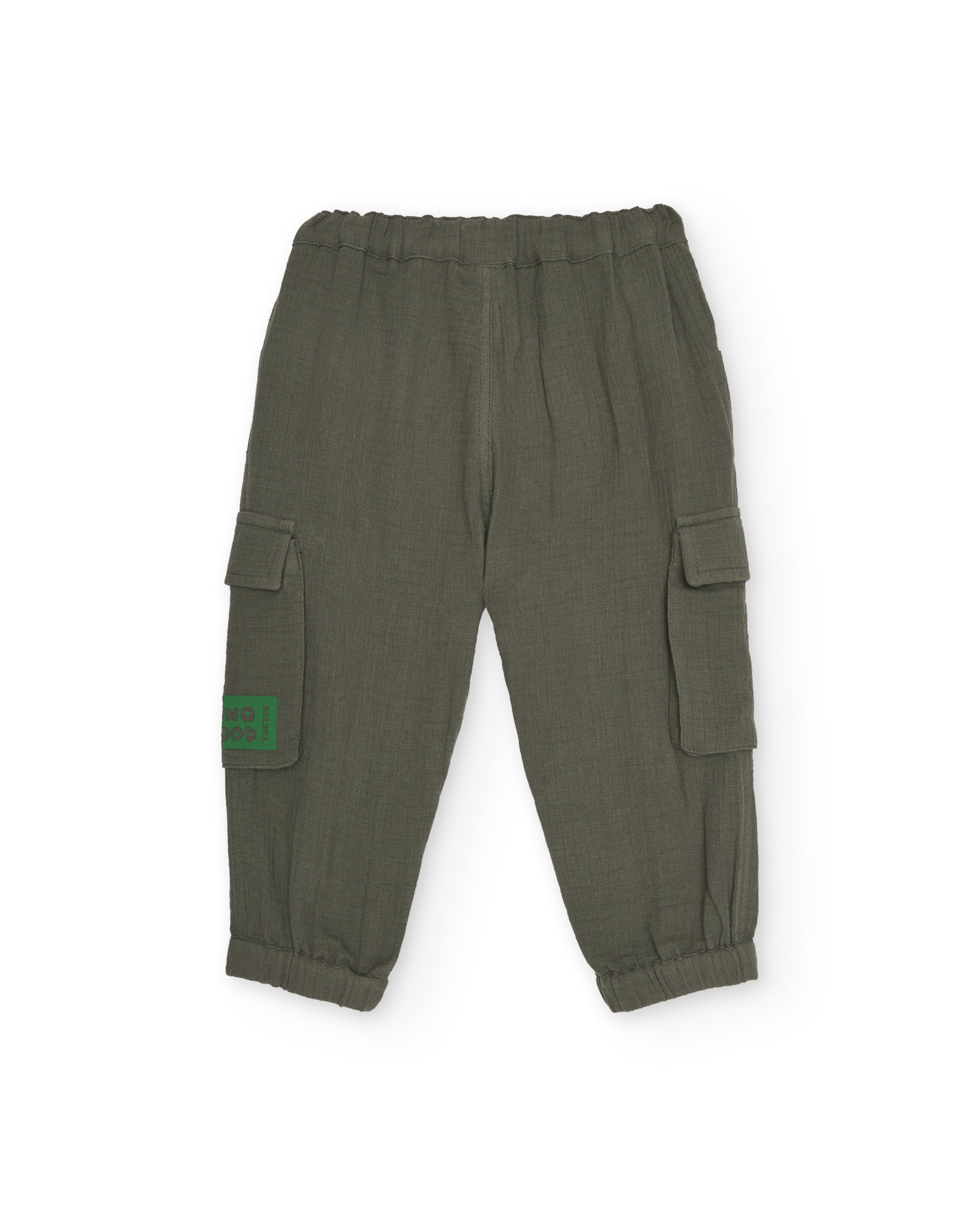 Tuc tuc pantaloni cargo bambino verde tasche laterali