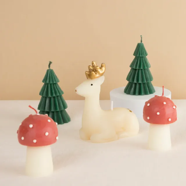 Meri Meri Winter Woodland candele Natale 5 pezzi