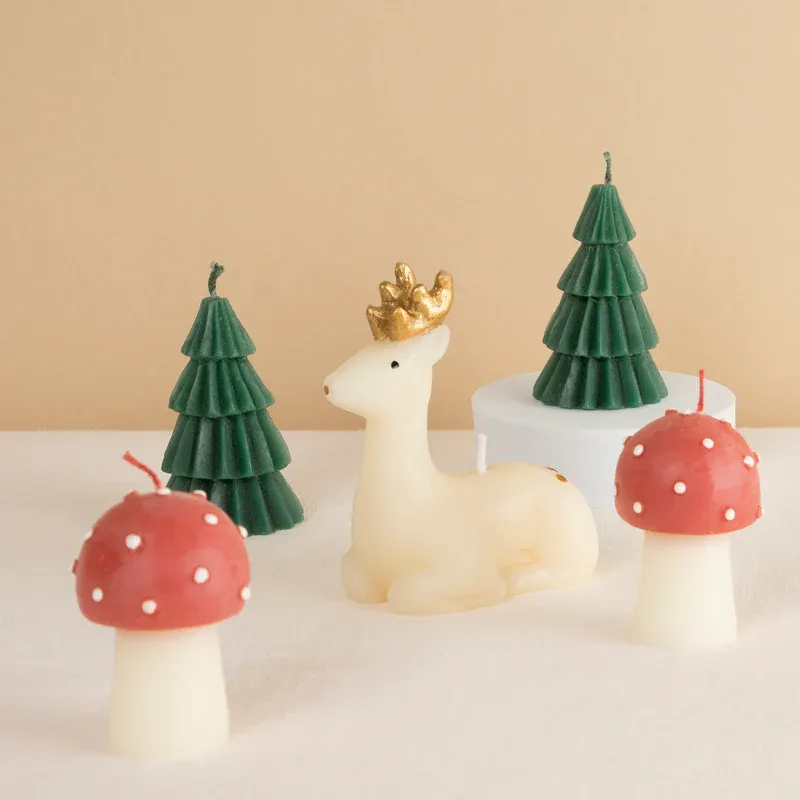 Meri Meri Winter Woodland candele Natale 5 pezzi