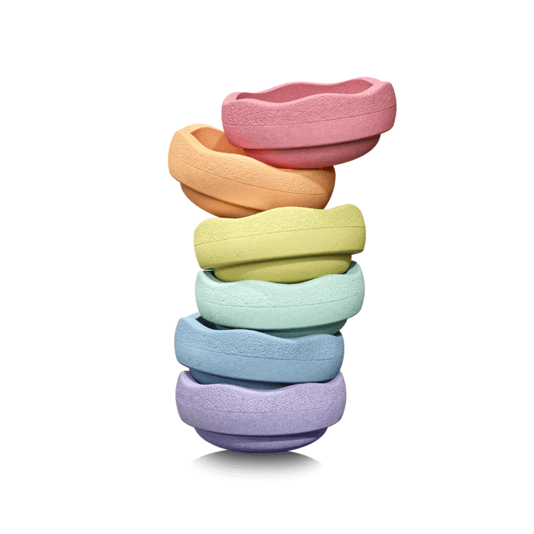 Stapelstein Mini Pastel elementi impilabili set 6 pezzi equilibrio