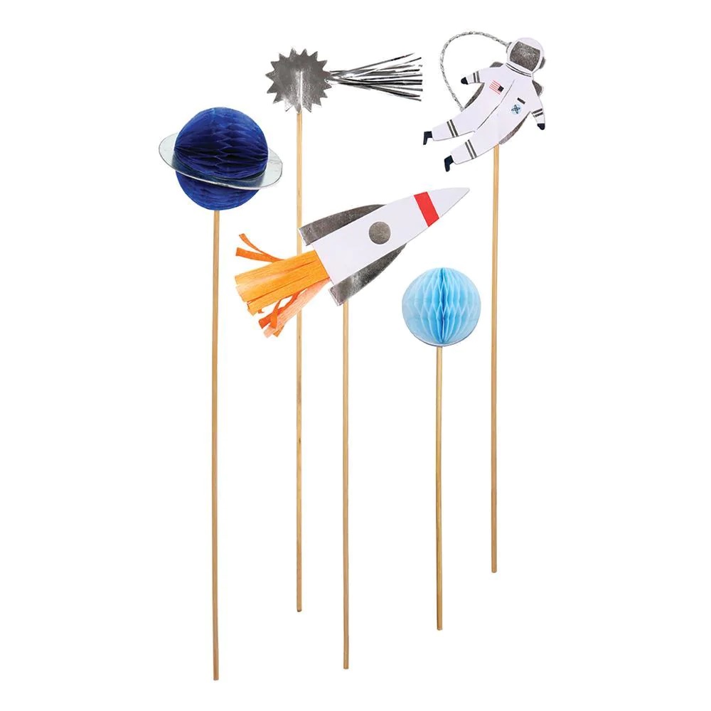Meri Meri Space cake topper torta 2 pezzi