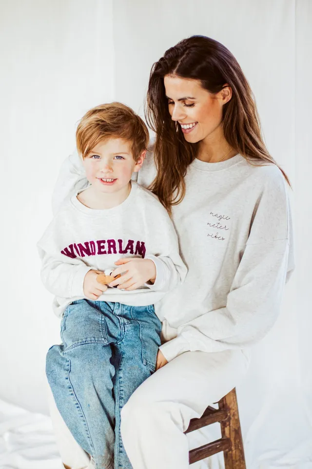 Ella and Rapha Meter Loose Fit felpa grigia taglia unica