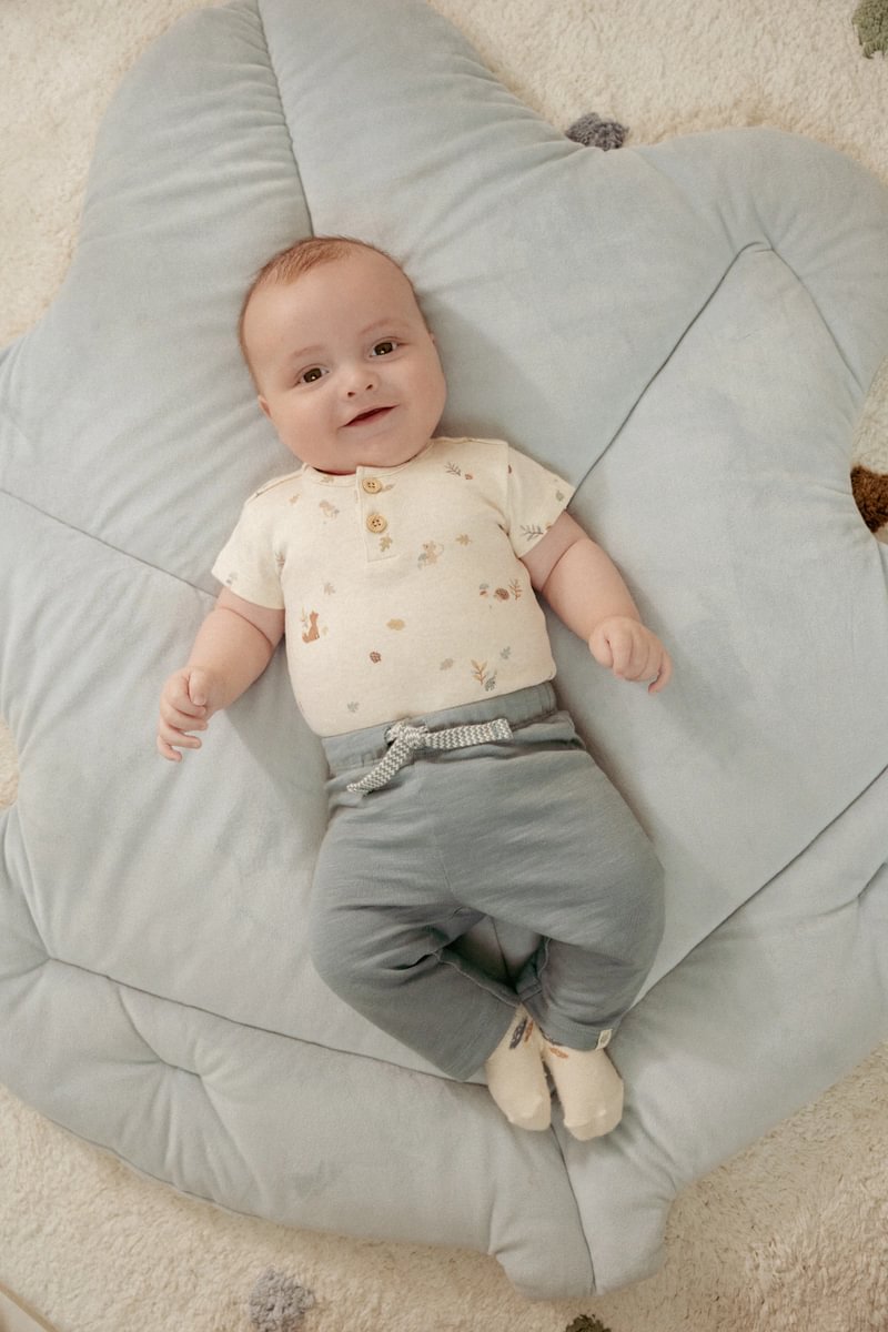 Little Dutch Forest Friends body manica corta cotone bio