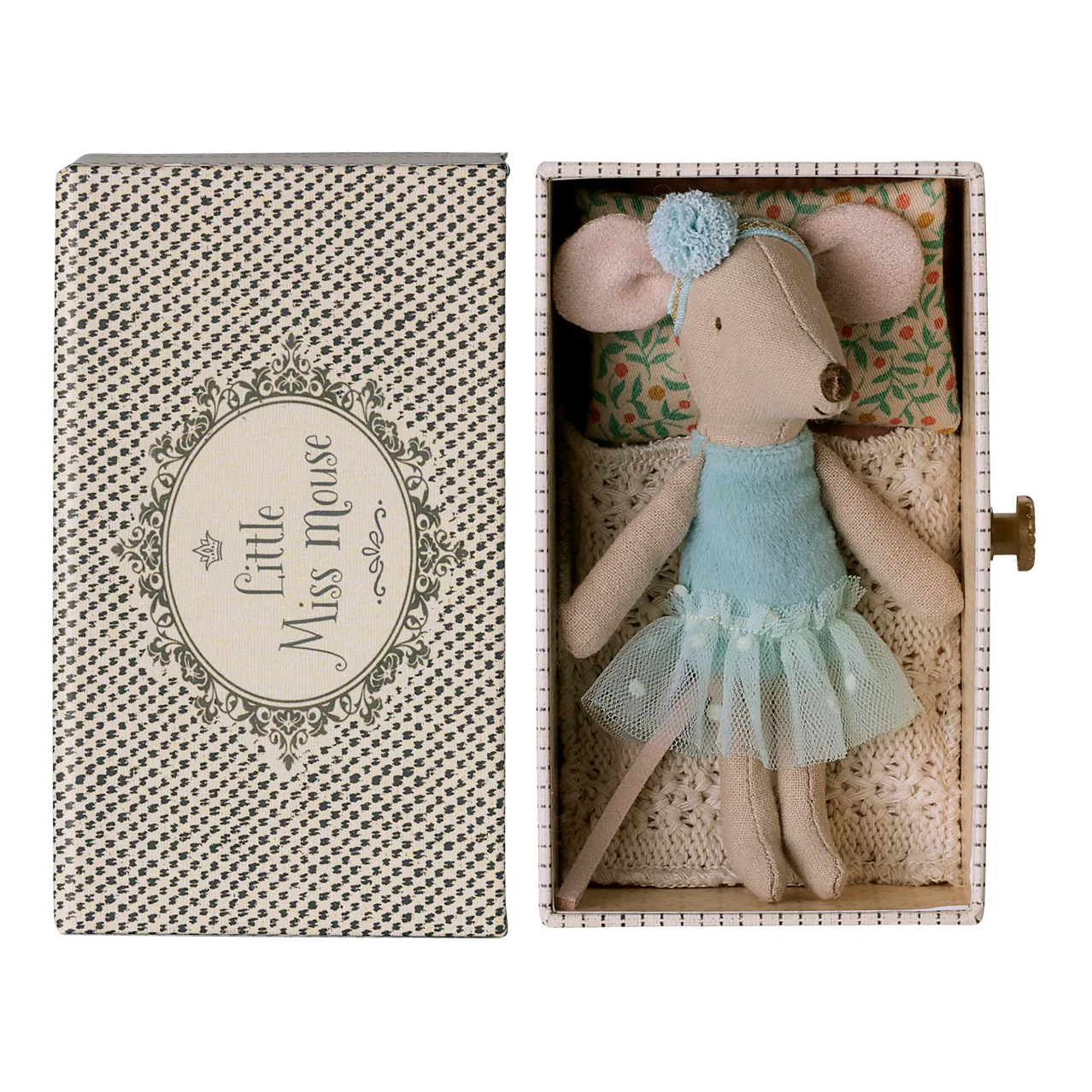 Maileg Topolina Ballerina Pupazzo in Scatola Lettino 11 cm
