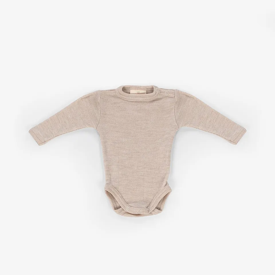 Kico Label body lana merino manica lunga neonato