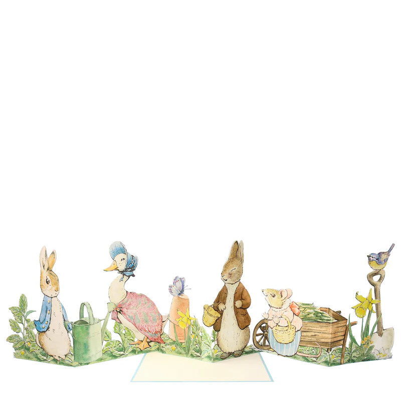 Meri Meri Peter Rabbit biglietto pop-up 127x178 mm giardino