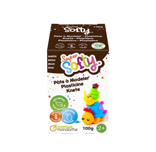 Avenue Mandarine Super Softy plastilina vegetale marrone 100 g