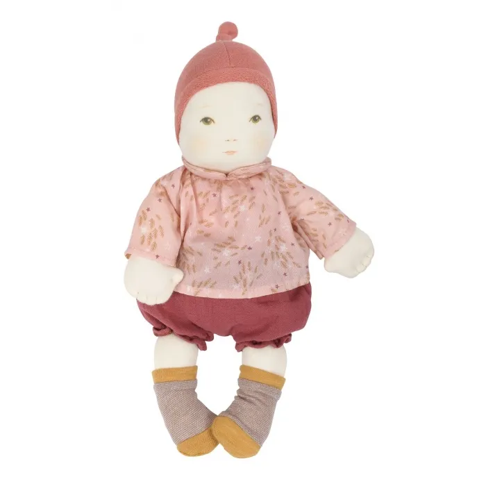Moulin Roty Bébé Fille bambola stoffa 32 cm lavabile