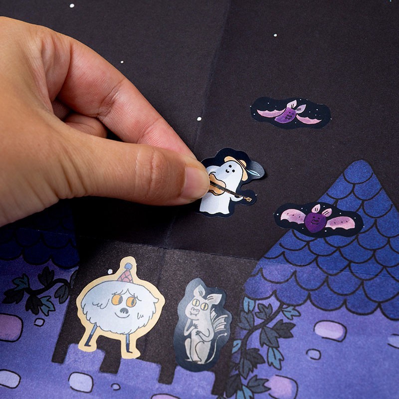 Londji Enchanted Cartella Stickers Castello 152 Adesivi