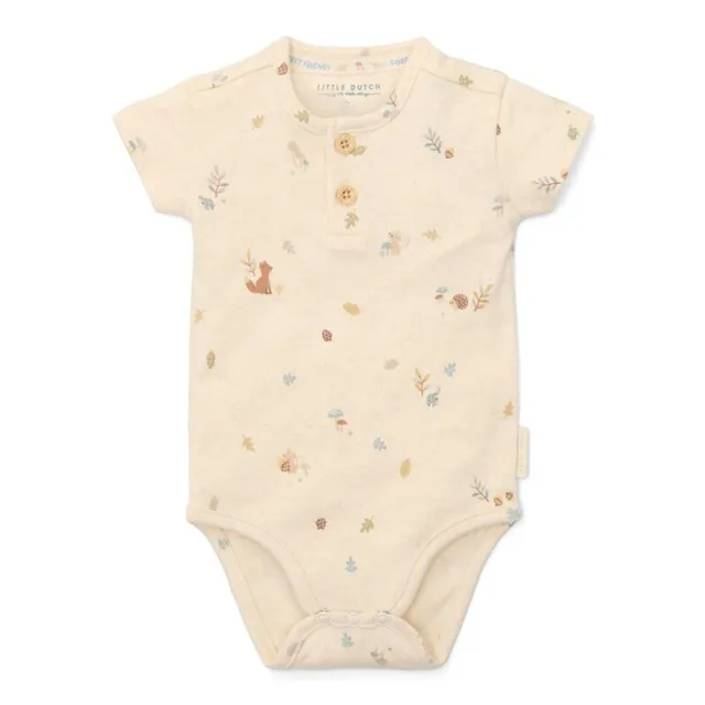 Little Dutch Forest Friends body manica corta cotone bio