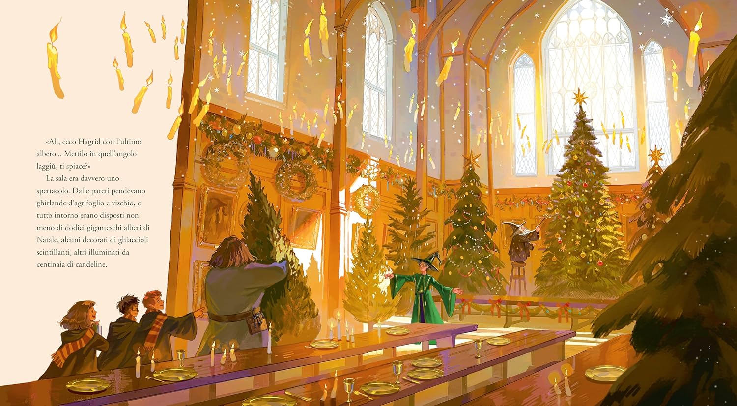 Harry Potter Natale a Hogwarts libro illustrato dai 6 anni
