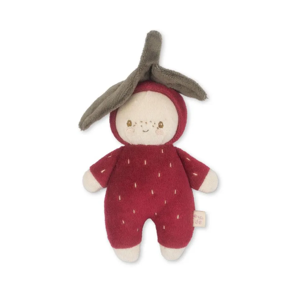 Konges Slojd Mini Fragola doudou neonato cotone organico 14 cm