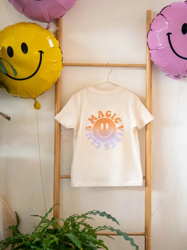 Ella and Rapha Magic Vibes Club t-shirt beige 3-4 anni cotone