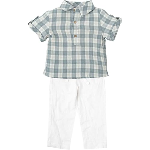 Babidu camicia a quadri completo bambino 8 anni cotone