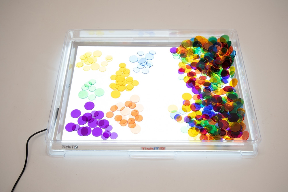 TickiT Copertura A3 vassoio attività tavola luminosa