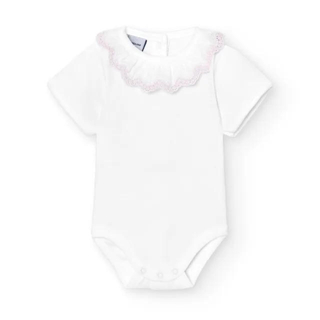 Babidu Basic body manica corta cotone con volant