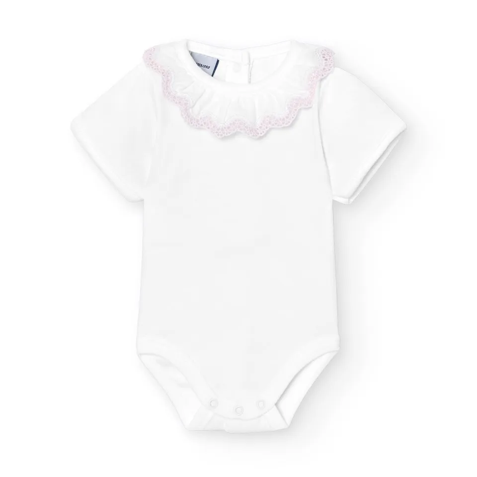 Babidu Basic body manica corta cotone con volant
