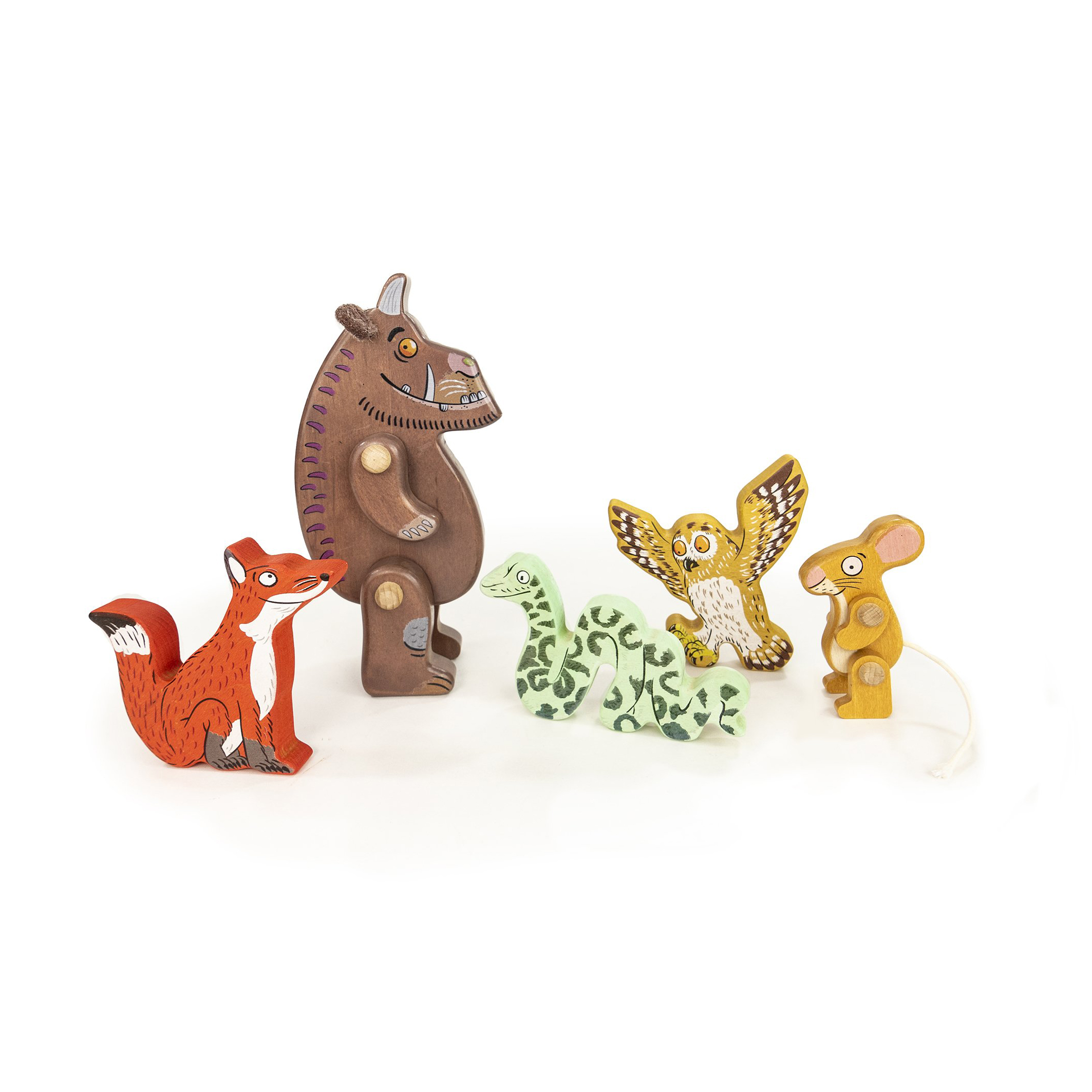 Bajo Il Gruffalo mini topo personaggio legno 6 cm