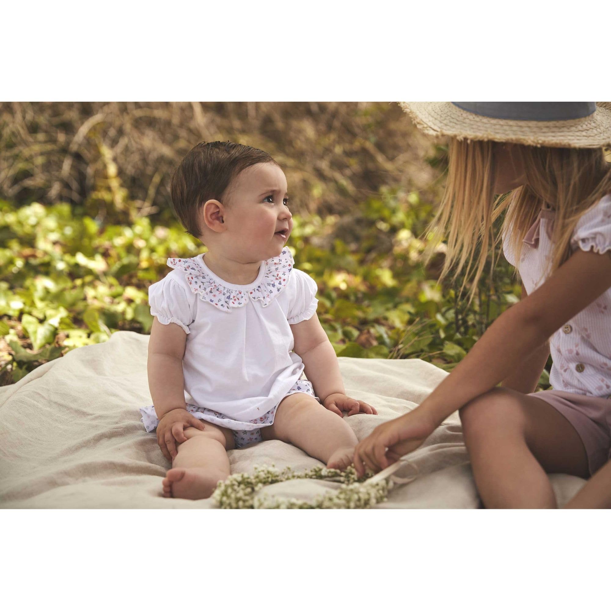 Babidu completino neonata maglia e ranetta bianco 24 mesi