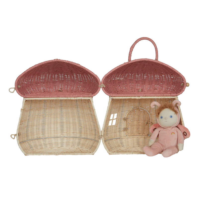 OlliElla Fungo casetta bambole musk in rattan