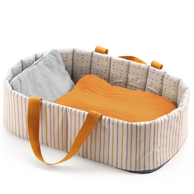 Djeco Pomea Cesta Porta Bambola 34 cm cotone
