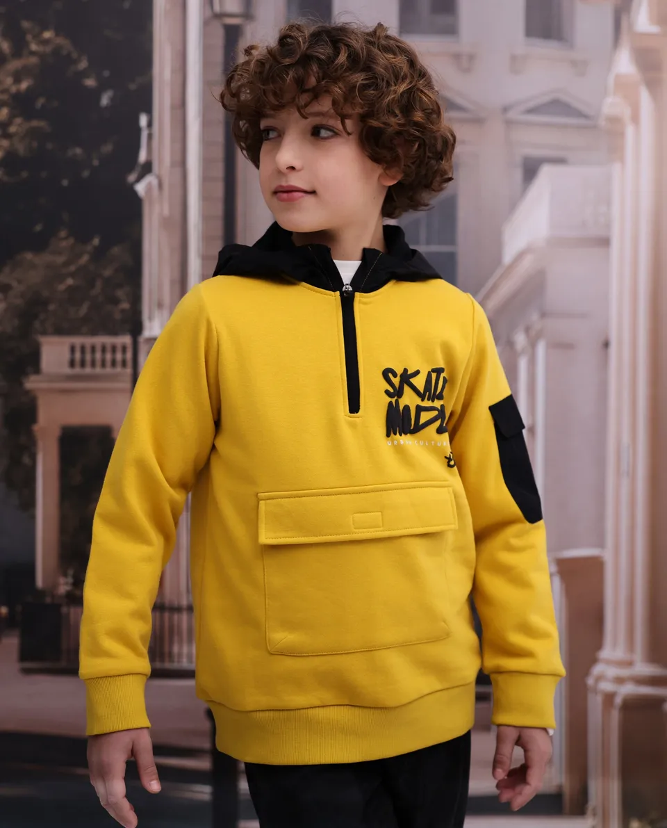 Tuc Tuc Dark Legend Skate Mode felpa gialla 4 anni in pile