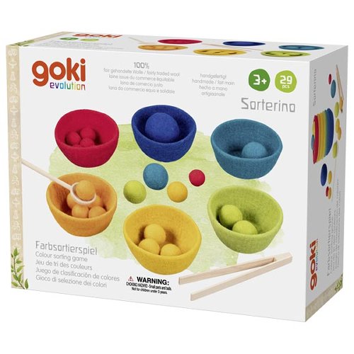 Goki Classificazione Colori gioco feltro con pinza