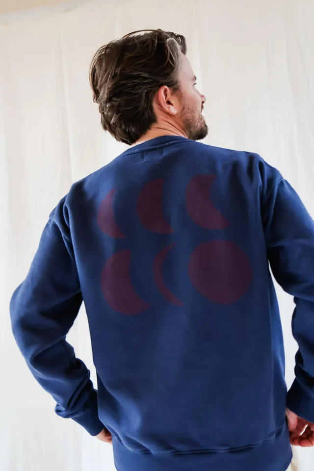 Ella and Rapha To The Moon felpa blu inchiostro cotone