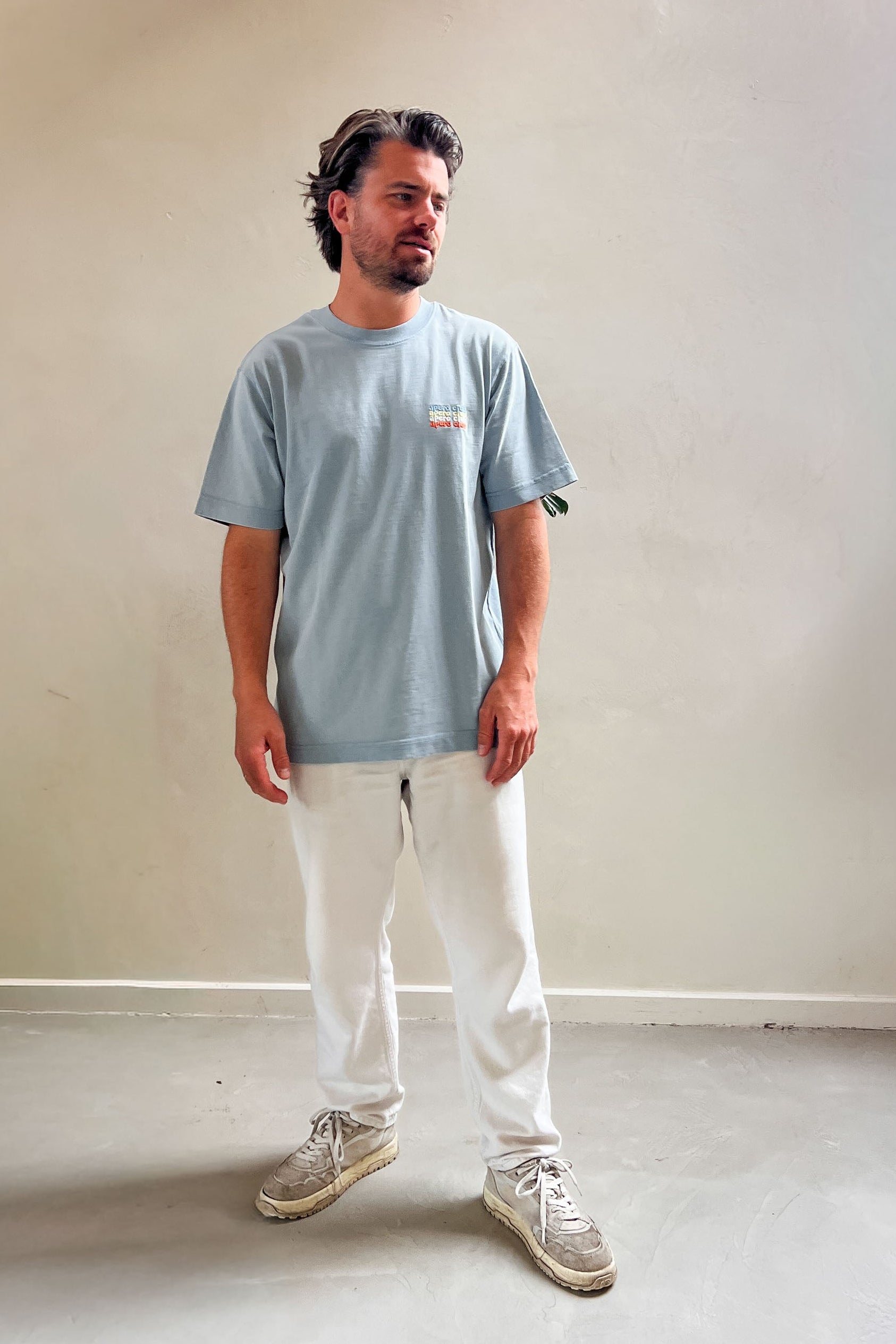 Ella and Rapha Apero Club t-shirt blu loose fit