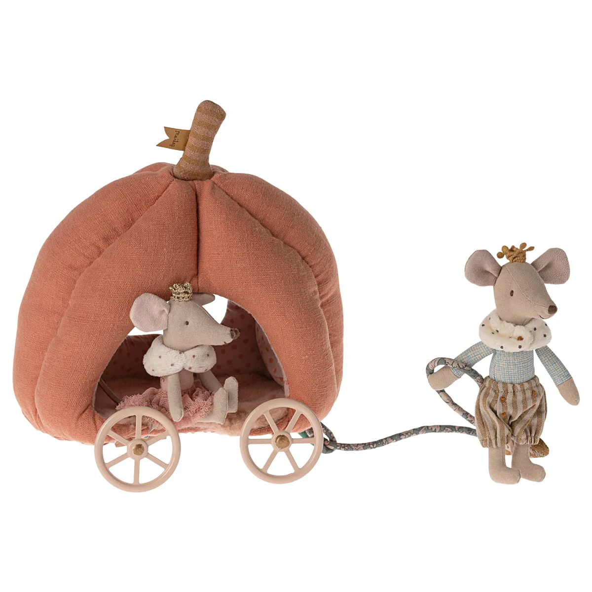 Maileg carrozza zucca per topi metallo cotone