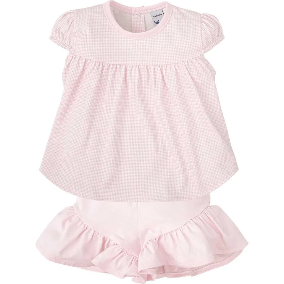 Babidu completo bambina 6 anni maglia e gonna vichy