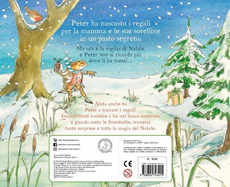 Mondadori Caccia al tesoro di Natale libro Peter finestrelle
