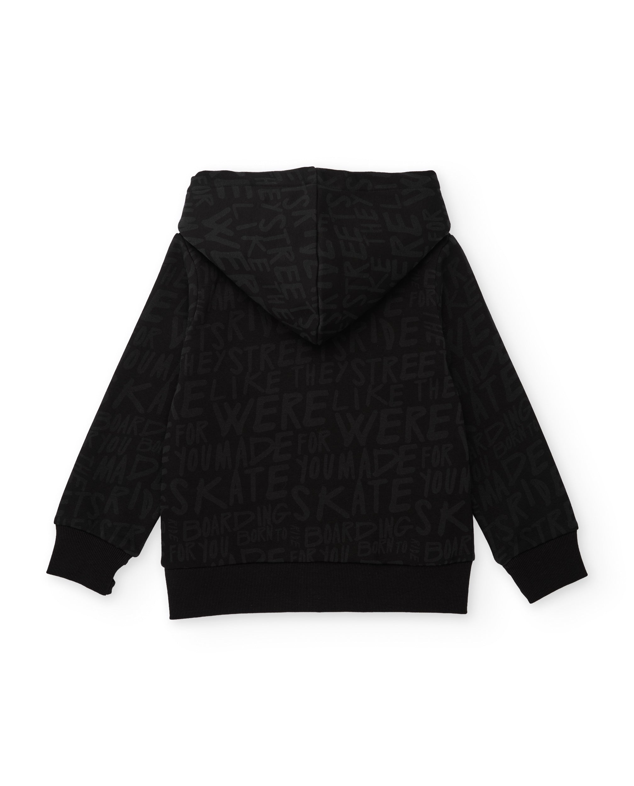 Tuc Tuc Dark Legend felpa con cappuccio bambino zip nera