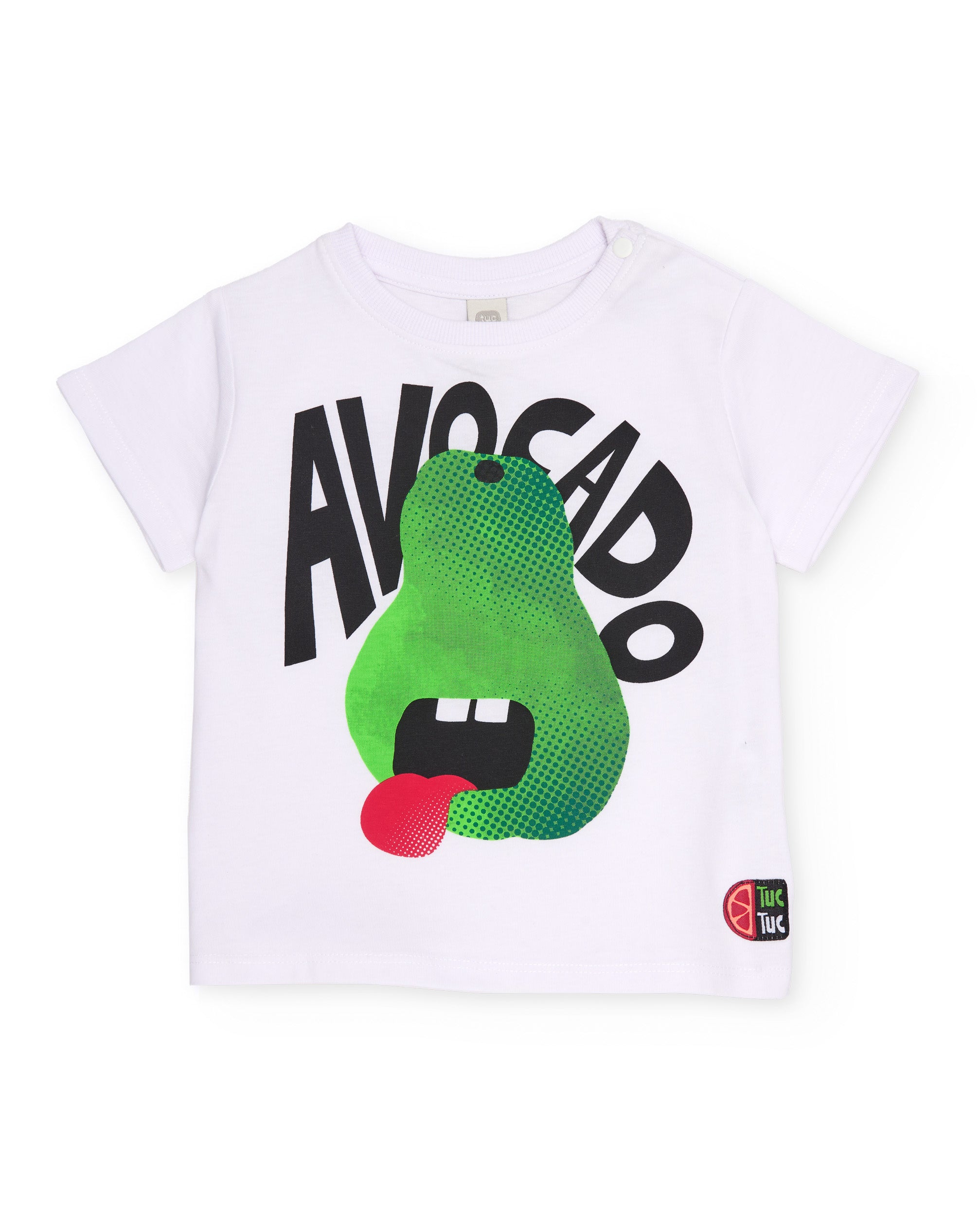 Tuc Tuc completo bambino maglietta avocado bianco 6 mesi