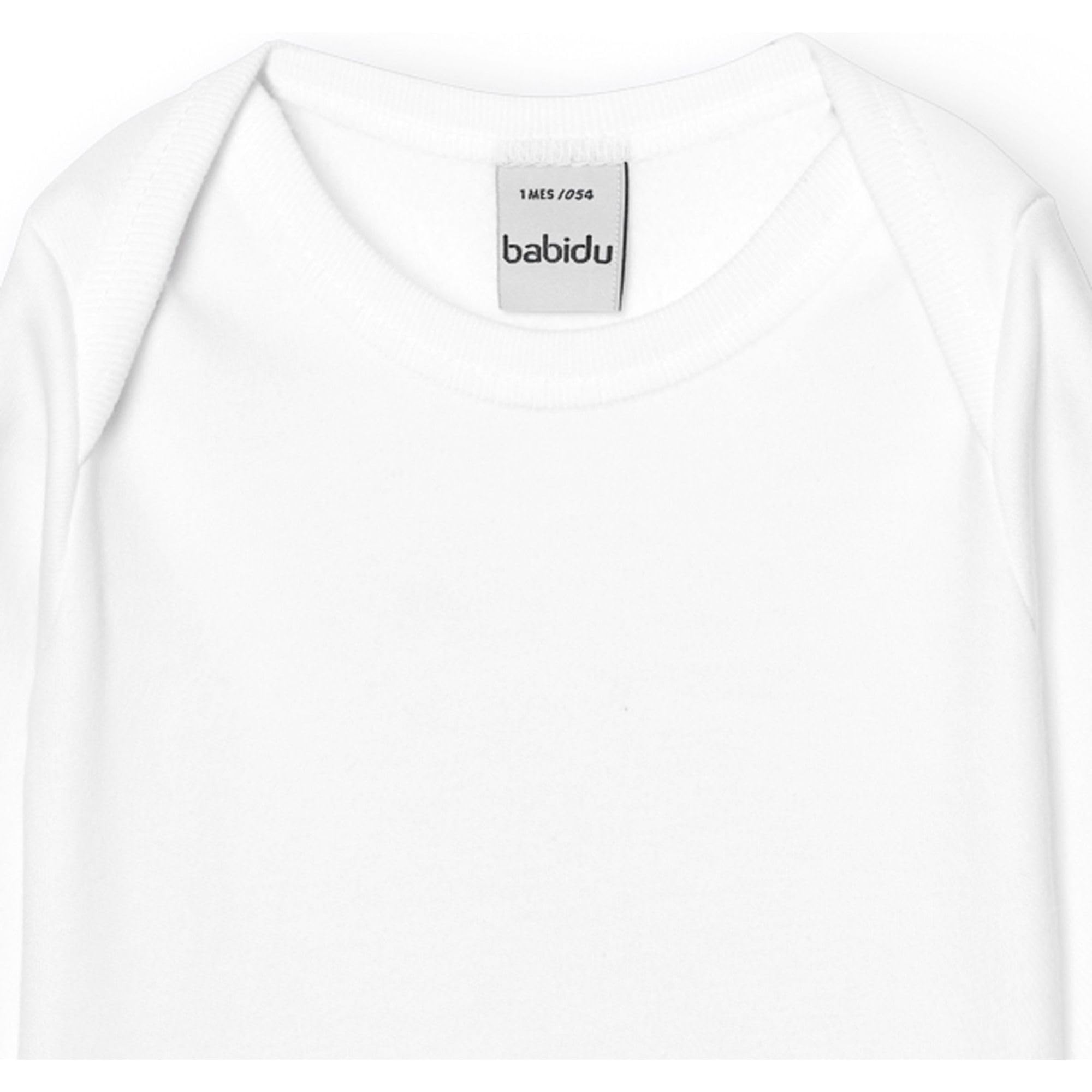 Babidu body maniche lunghe cotone 12 mesi collo americano