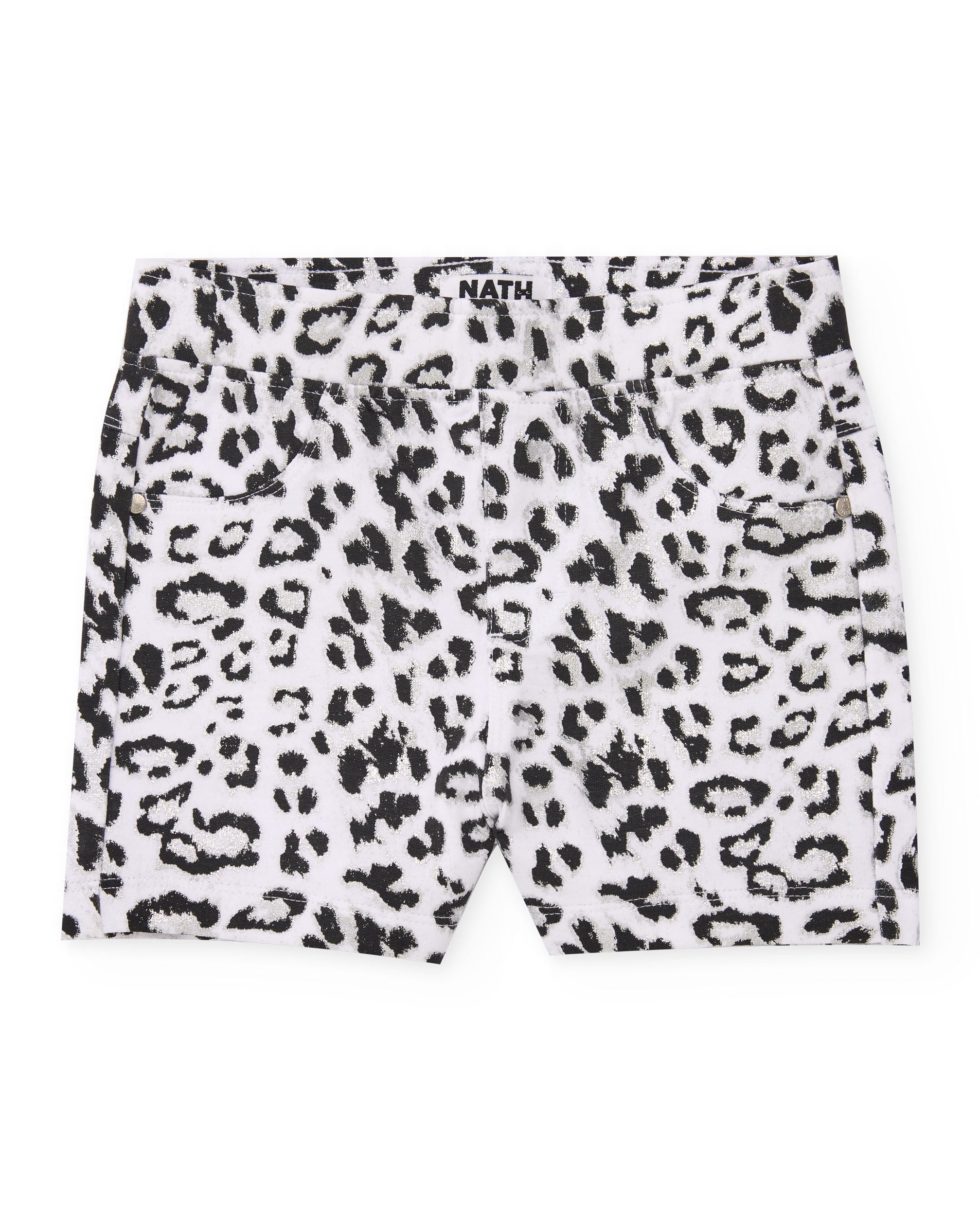 Tuc Tuc shorts bambina bianco animalier elastico