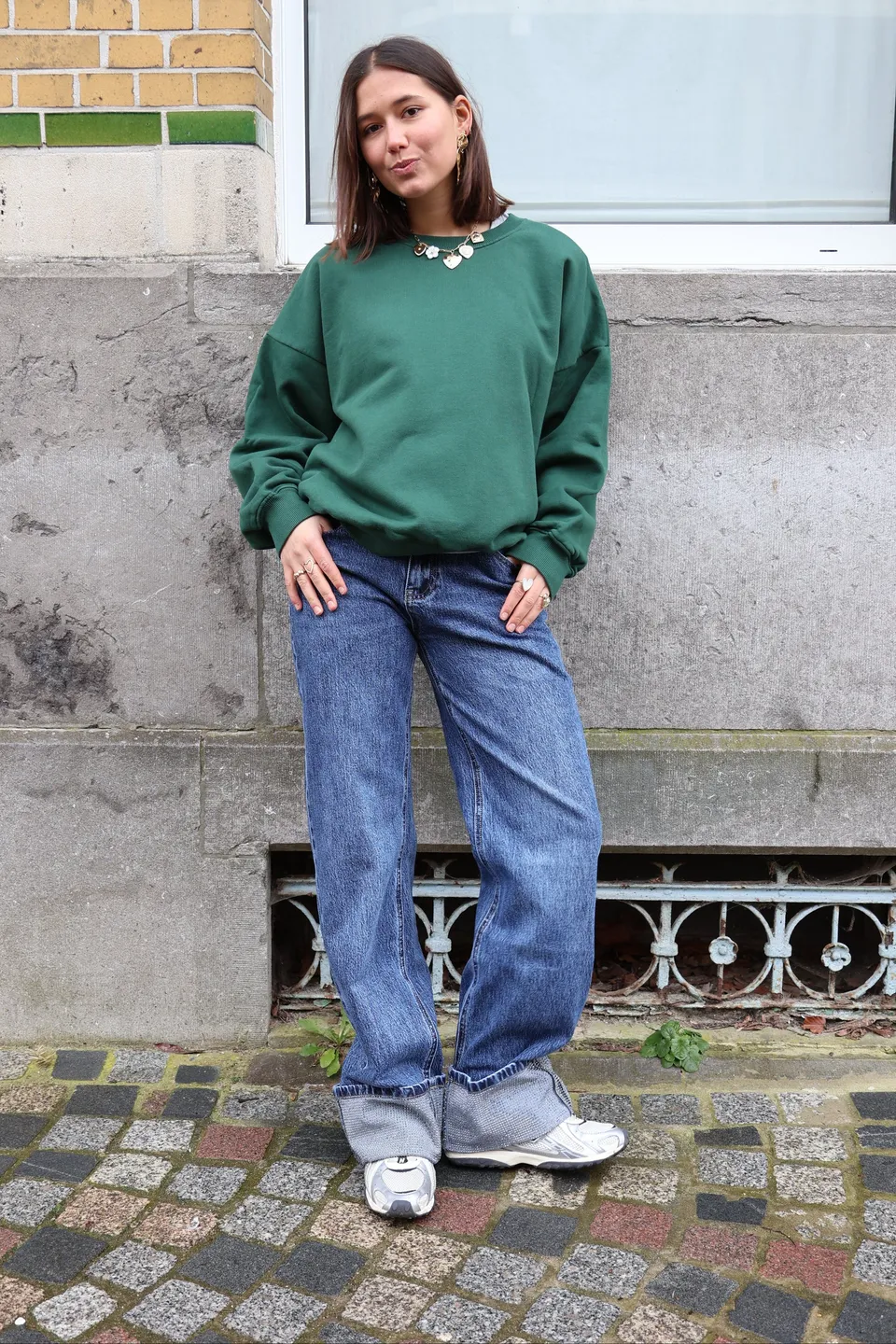Ella and Rapha Moonfall Jeans Donna Blu Scuro Brillanti