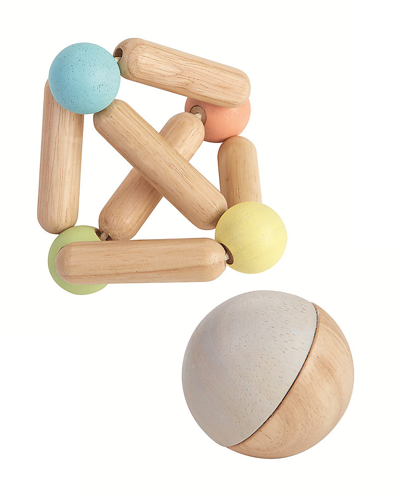 Plan Toys Triangolo Sensoriale Pastello sonaglio legno