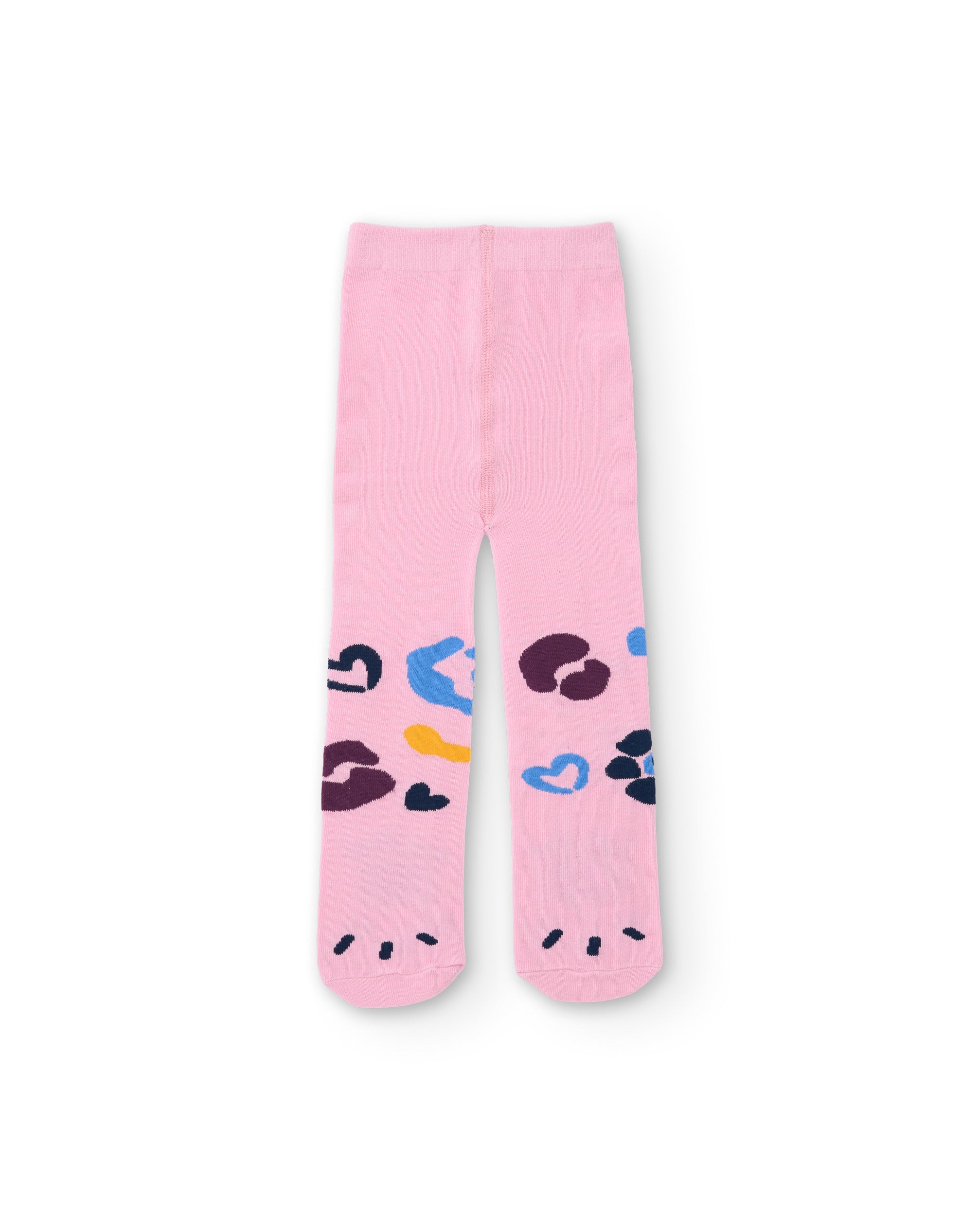 Tuc Tuc collant bambina rosa blu stampa multicolore 2 paia