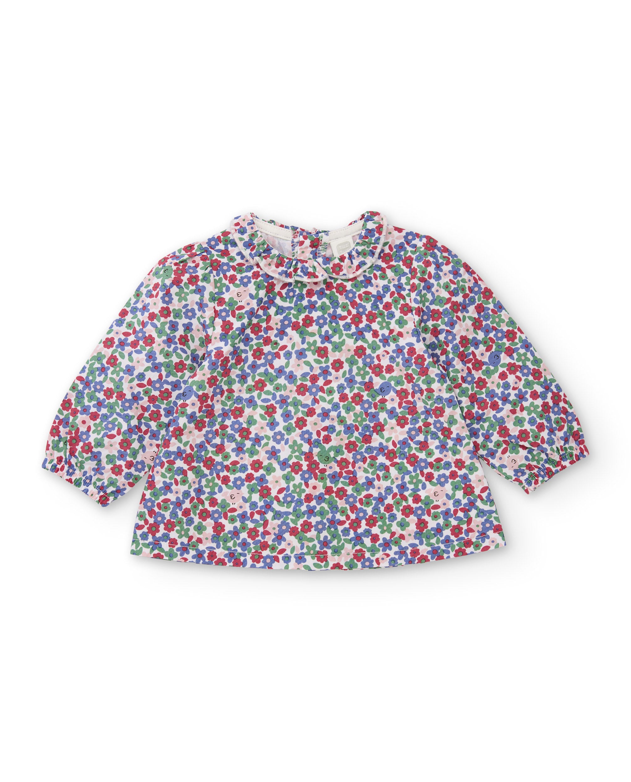 Tuc Tuc completo neonata camicia fiori pantaloni blu