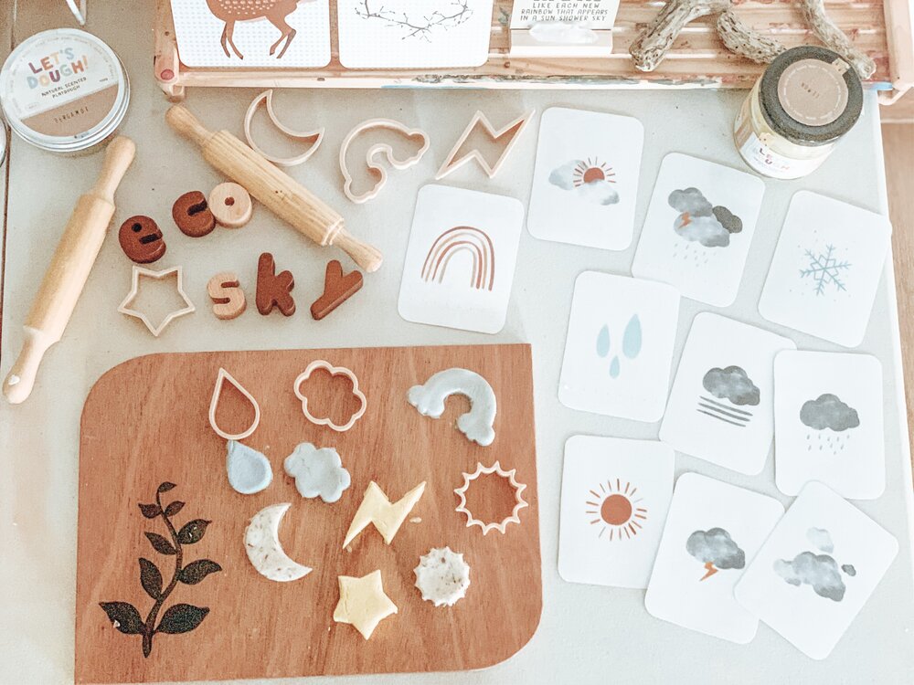 Kinfolk & Co Mini Meteo formine pasta modellabile 7 pezzi biodegradabili