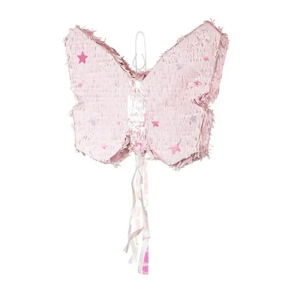 PartyDeco Farfalla rosa pignatta in carta 58 cm