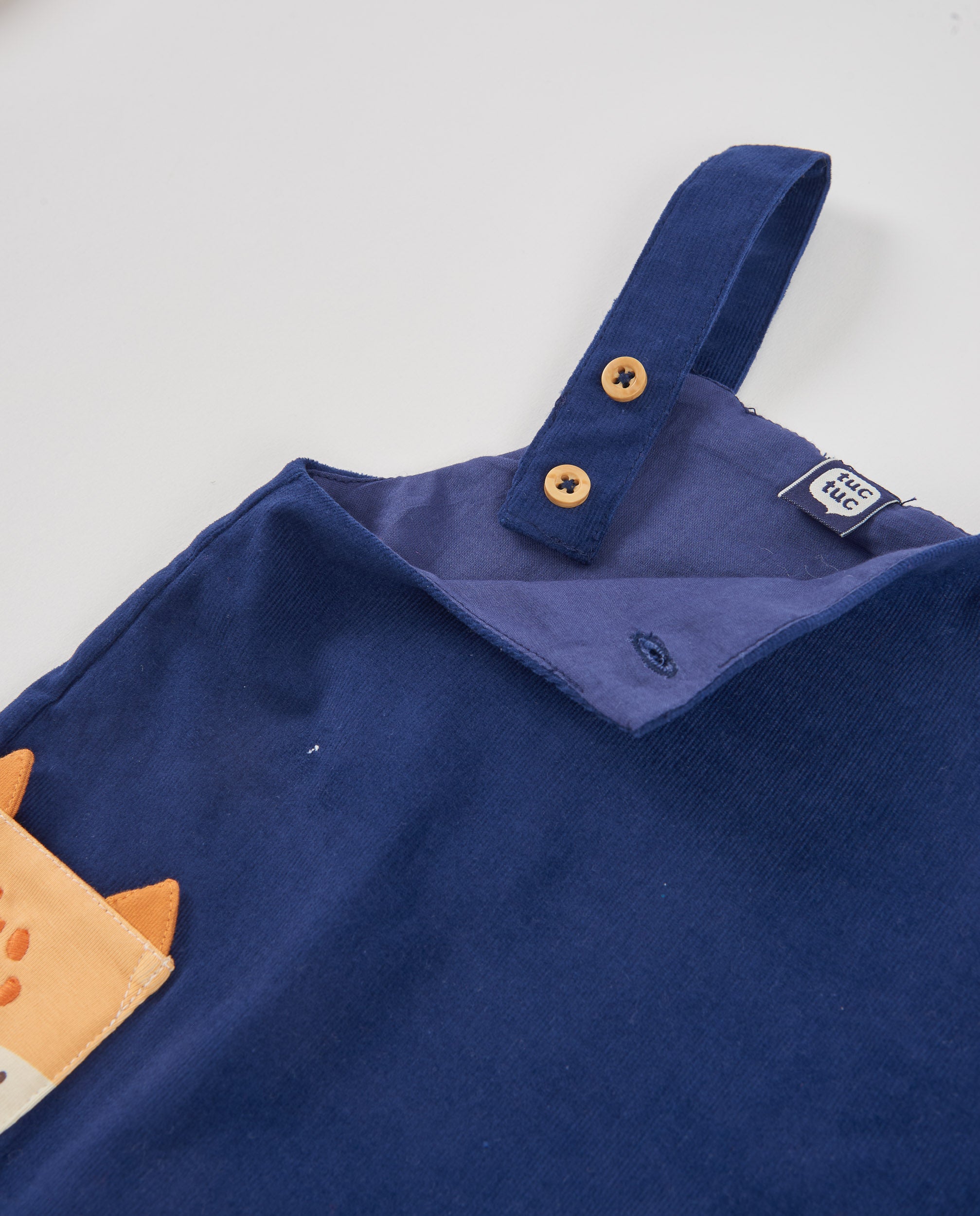 Tuc Tuc Magic Foxy completo neonato salopette blu navy