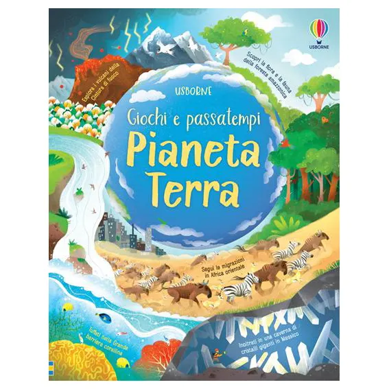 Usborne Pianeta Terra Giochi e Passatempi Libro dai 6 Anni
