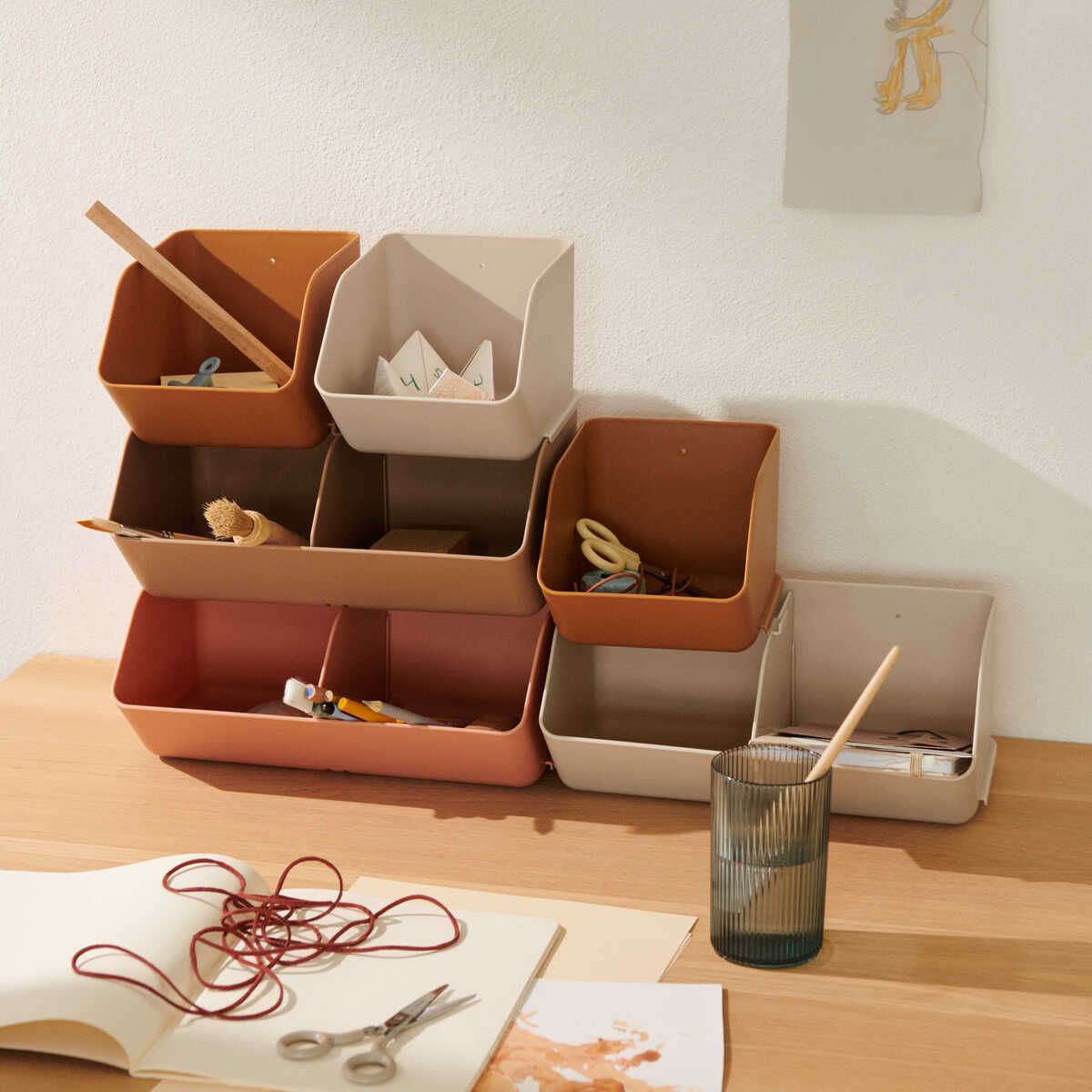 Liewood Rosemary Organizer Scrivania 2 Pezzi Whale Blue
