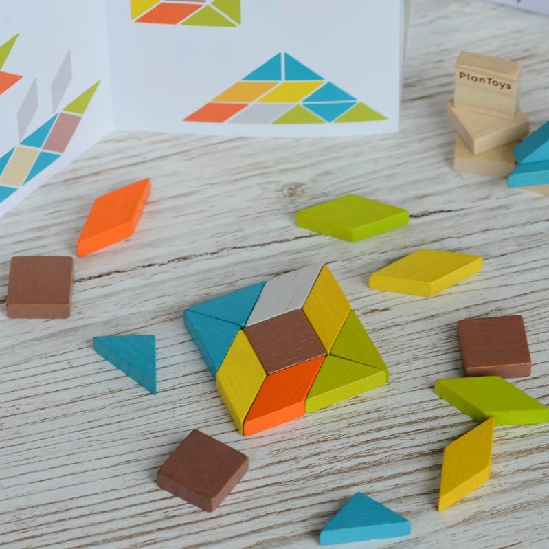 Plan Toys Mini Game Set Mosaico Legno 26 Tessere