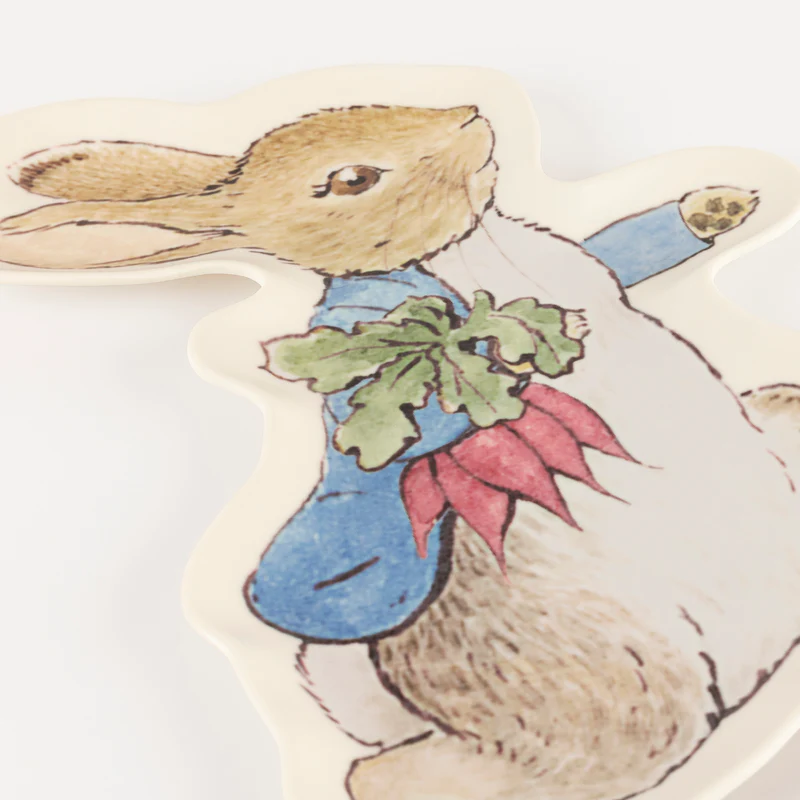 Meri Meri Peter Rabbit piatto sagomato in melamina