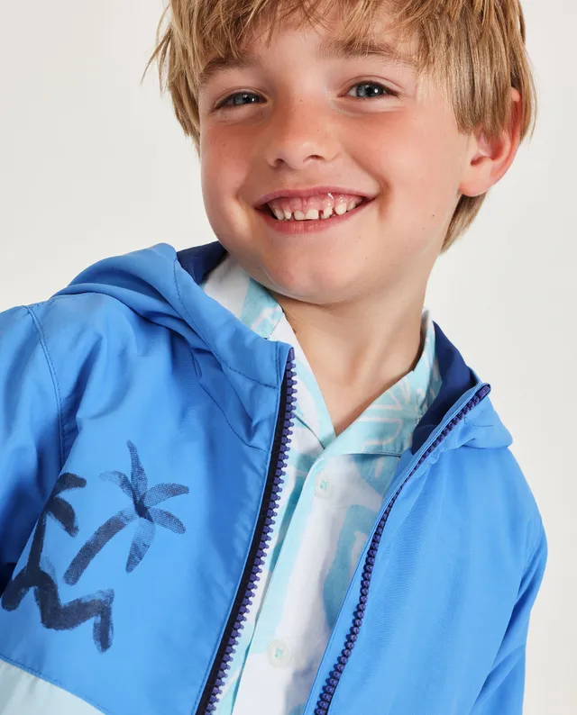 Tuc Tuc giacca bimbo blu con cappuccio e tasche zip