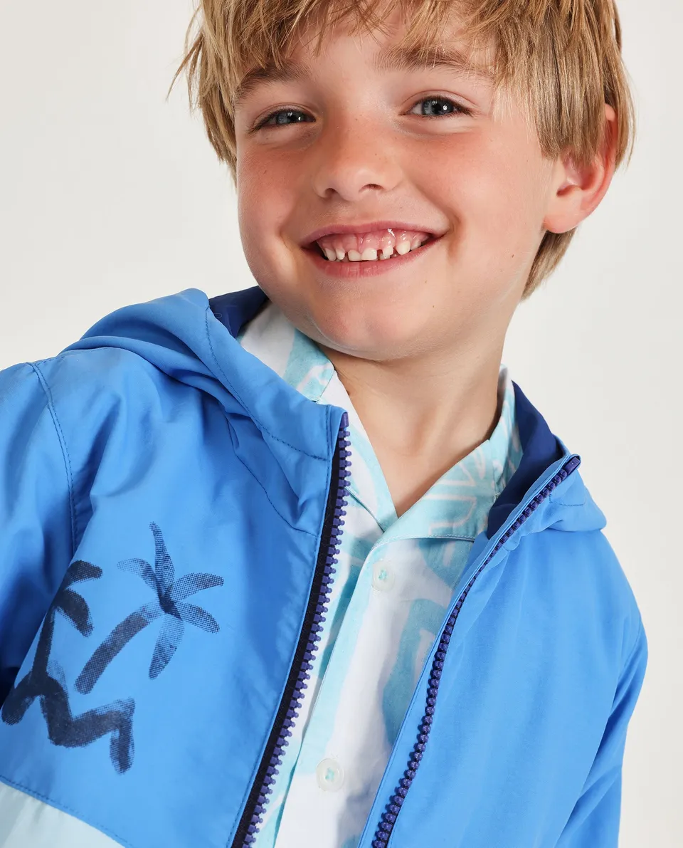 Tuc Tuc giacca bimbo blu con cappuccio e tasche zip