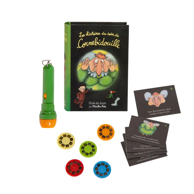 Moulin Roty Cornabicorna Lampada Proietta Storie Cofanetto